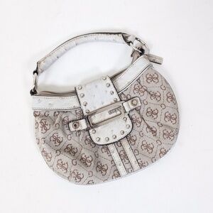 Y2K Guess Bag Shoulder Bag Purse Logo Studs Leather 2000s Mini